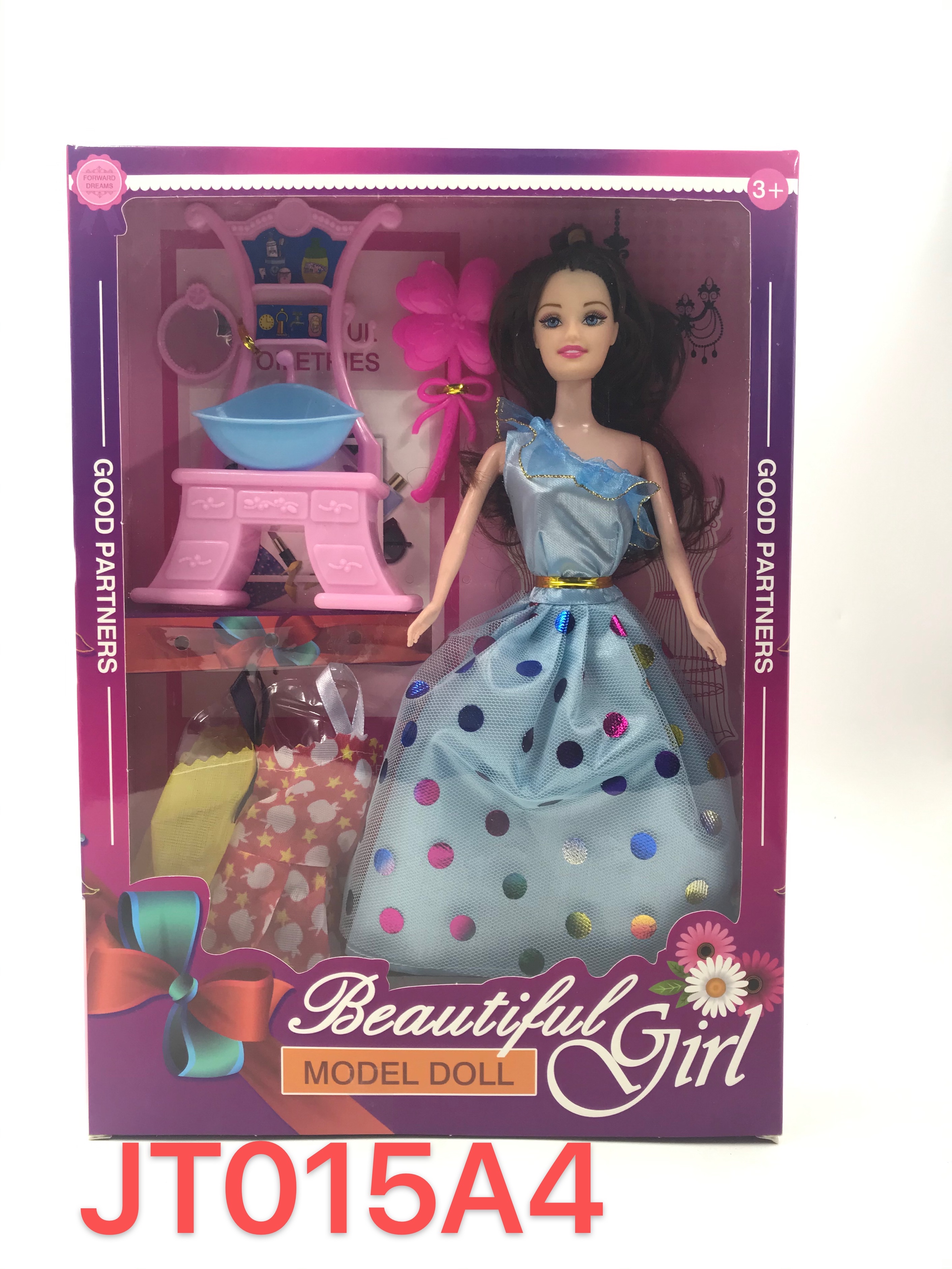 长发换装芭比娃娃套盒详情图5