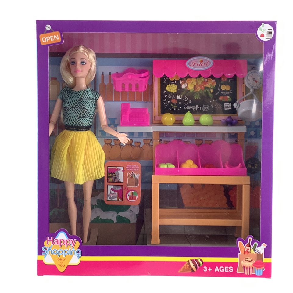 The new Barbie doll comes with a fruit stand