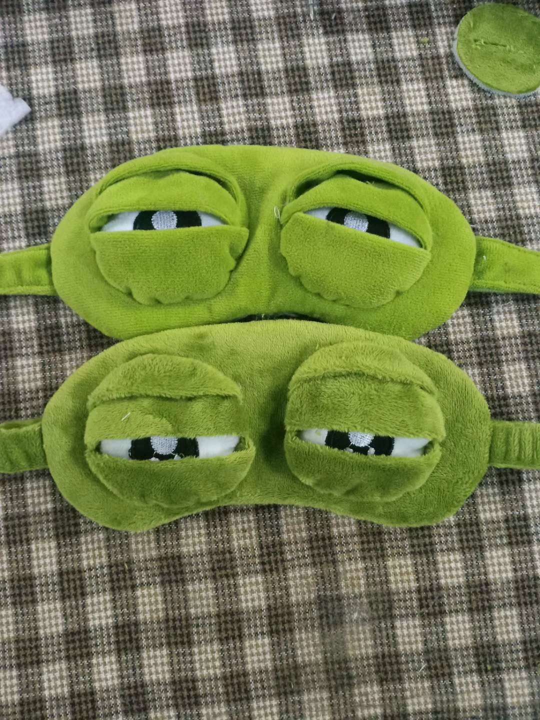 青蛙眼罩超柔绒面遮光透气眼罩冰袋卡通睡眠护眼现货批发详情图5