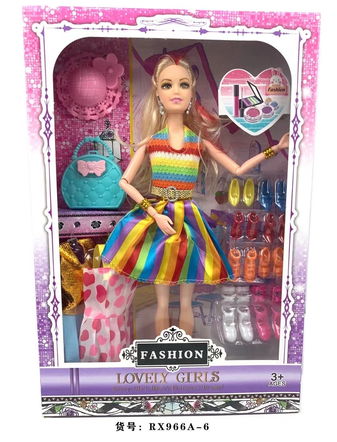 The new Barbie doll display box is exclusively for foreign trade Specification image
