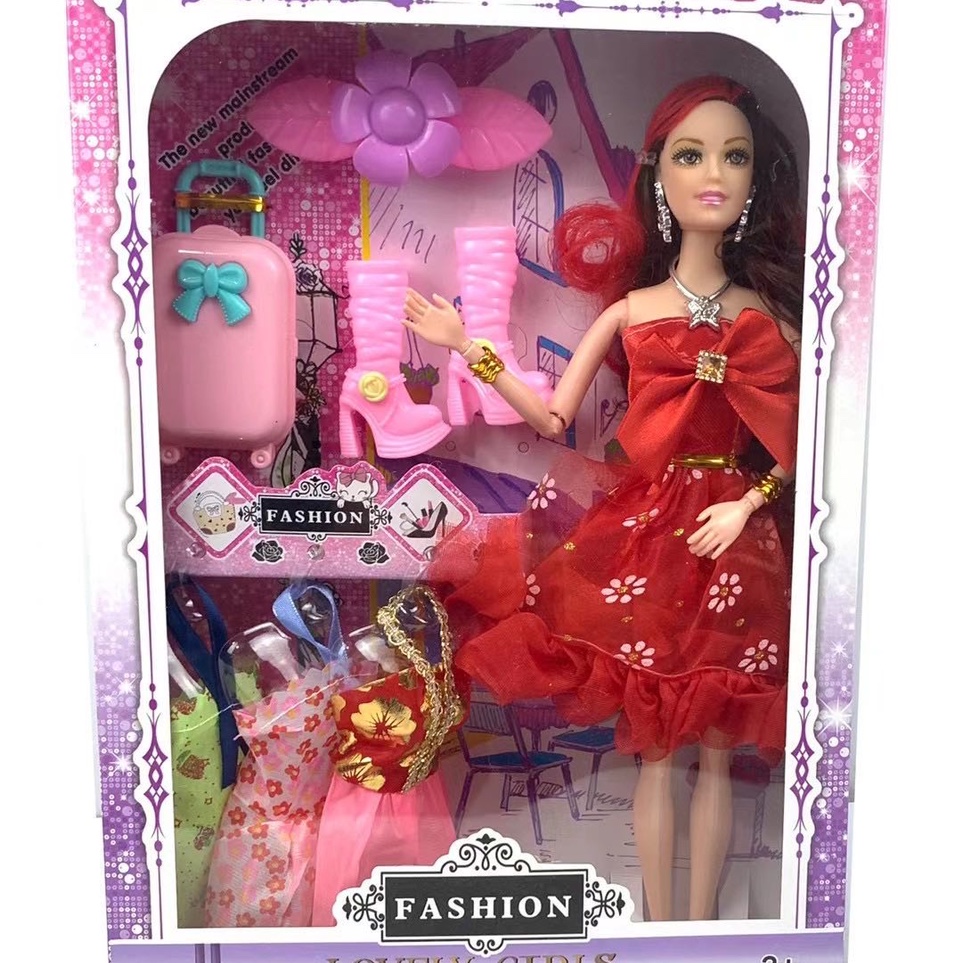 The new Barbie doll display box is exclusively for foreign trade