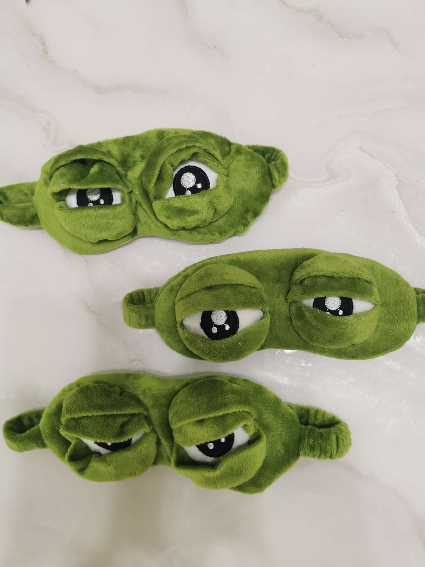 青蛙眼罩超柔绒面遮光透气眼罩冰袋卡通睡眠护眼现货批发详情图1