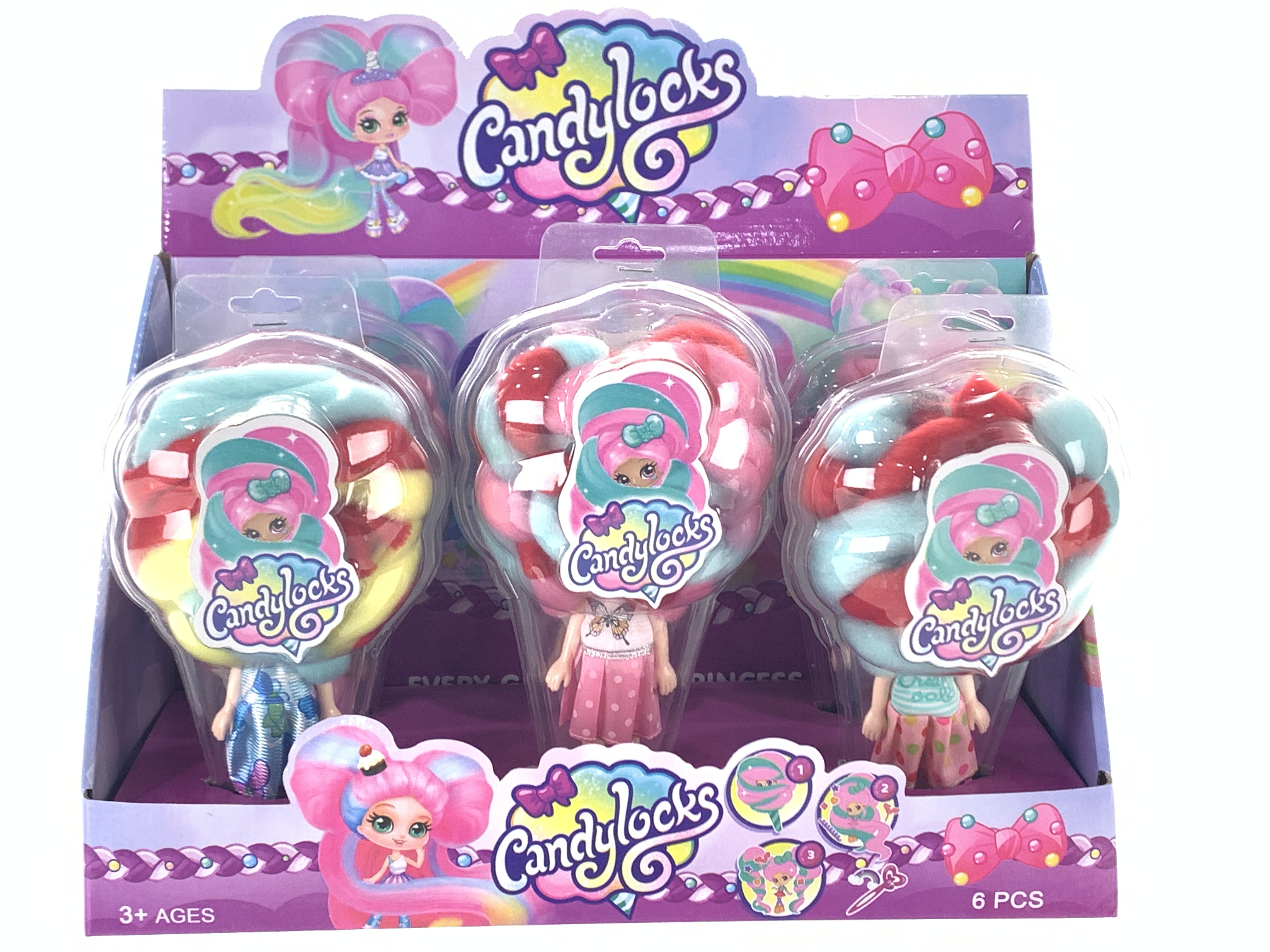 8319 Long-haired cotton dolls in multi-color mixed outfits Specification image