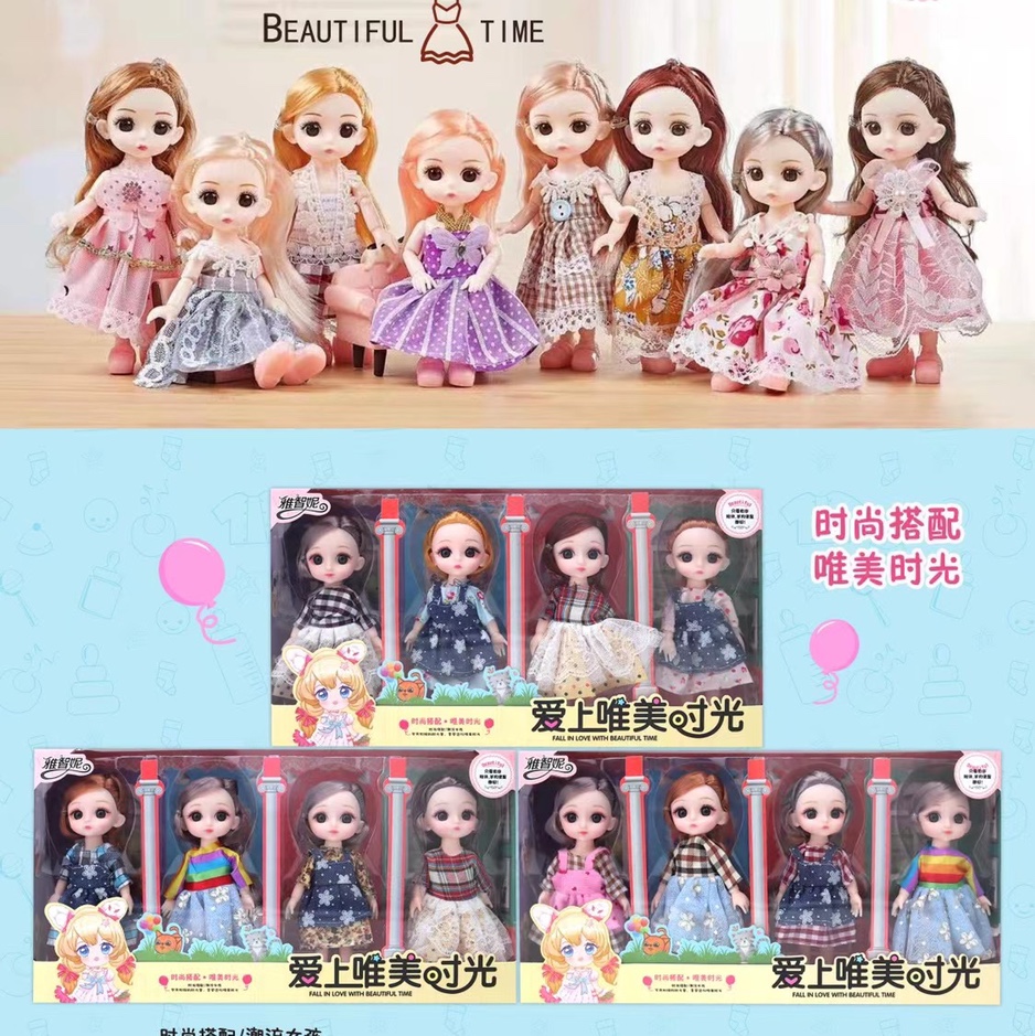 The 3D eyes of the lolly dolls packaged in exquisite color boxes are selling well