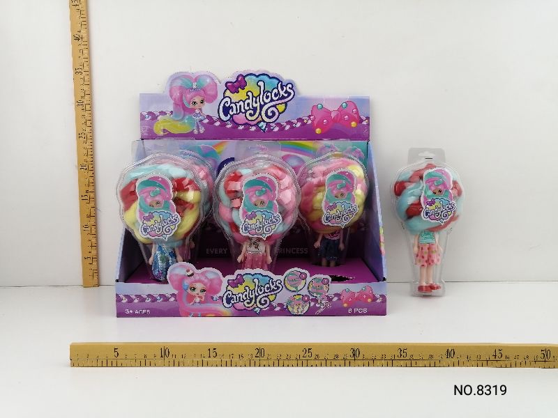 8319 Long-haired cotton dolls in multi-color mixed outfits detail image 2
