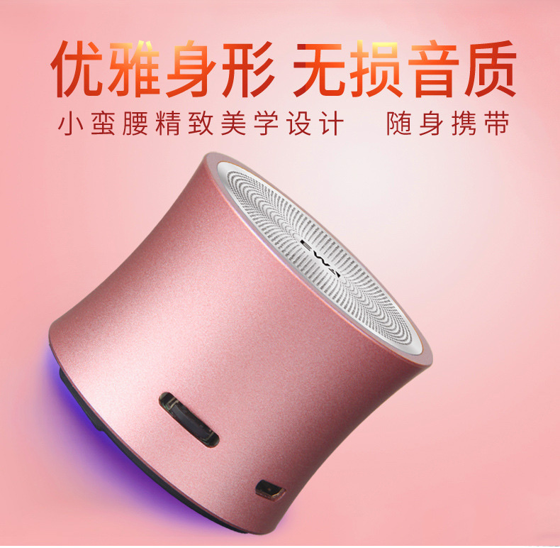 Aima Emma Aima Ewa/ Sound For Love A104 Metal Wireless Bluetooth Speaker, Outdoor Mini Speaker, Card-Inserting Portable Subwoofer Application Scenario