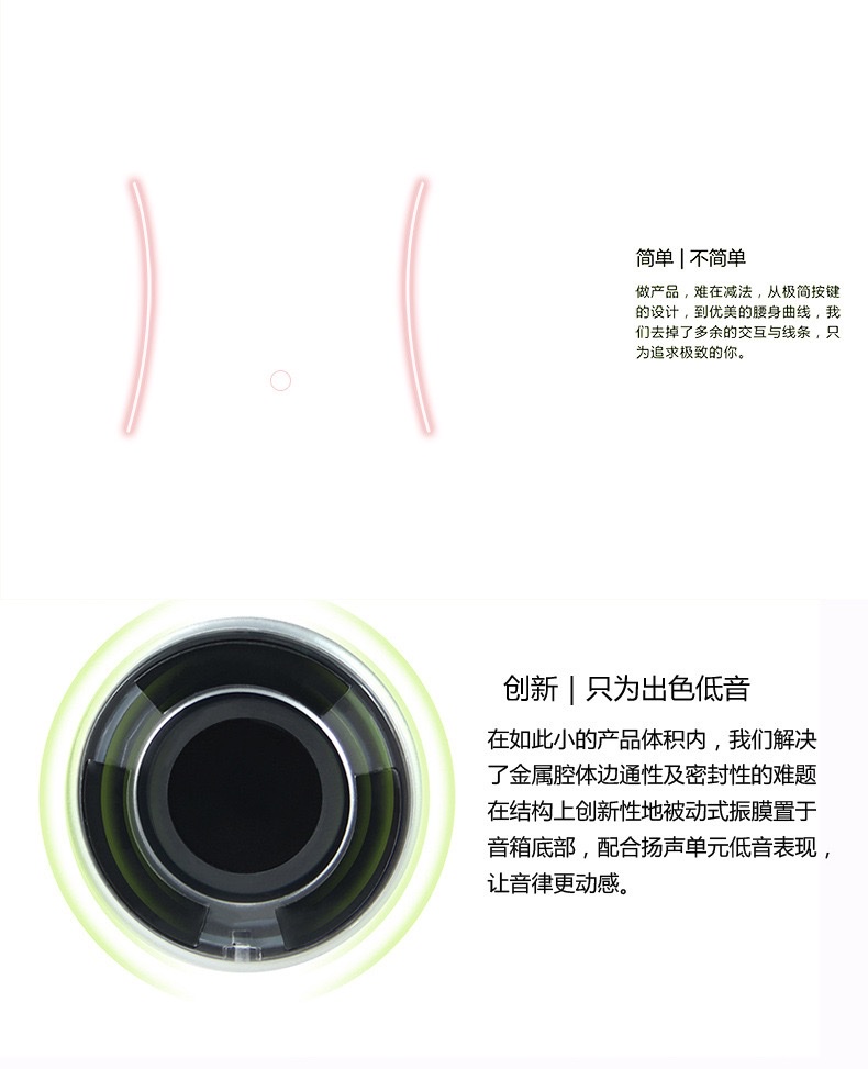 Aima Emma Aima Ewa/ Sound For Love A104 Metal Wireless Bluetooth Speaker, Outdoor Mini Speaker, Card-Inserting Portable Subwoofer details Picture