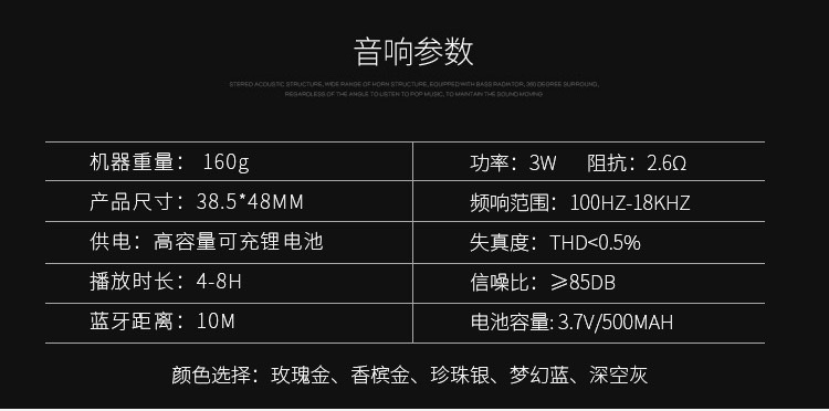 Aima Emma Aima Ewa/ Sound For Love A104 Metal Wireless Bluetooth Speaker, Outdoor Mini Speaker, Card-Inserting Portable Subwoofer undefined