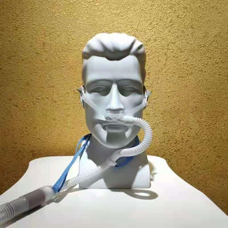 厂家直销全脸型呼吸机面罩鼻氧管组合式挂钩全硅胶。详情图8