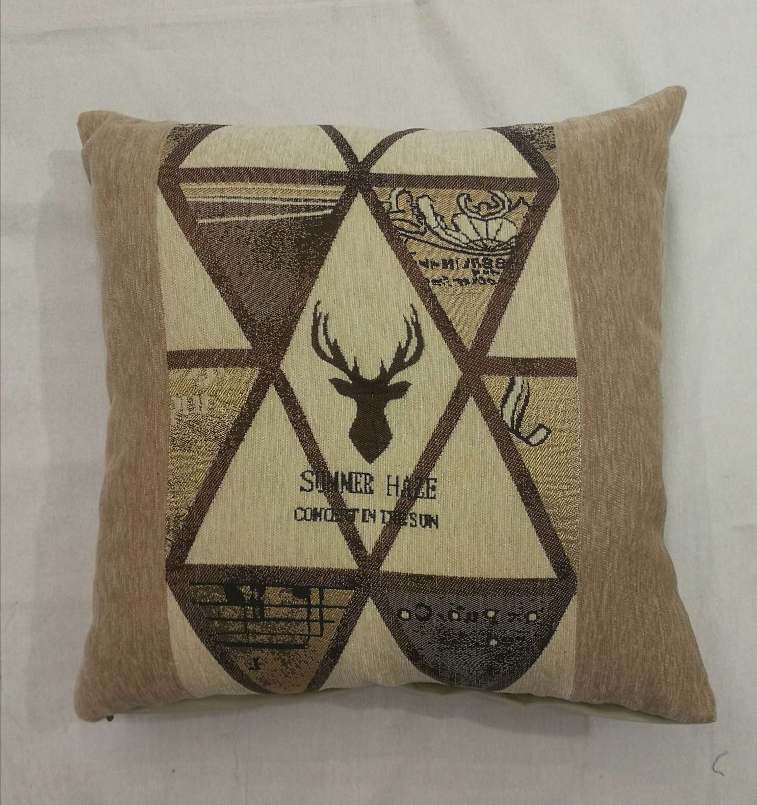 Nordic fresh and light jacquard embroidery Sherry cushion pillow backrest cover Specification image