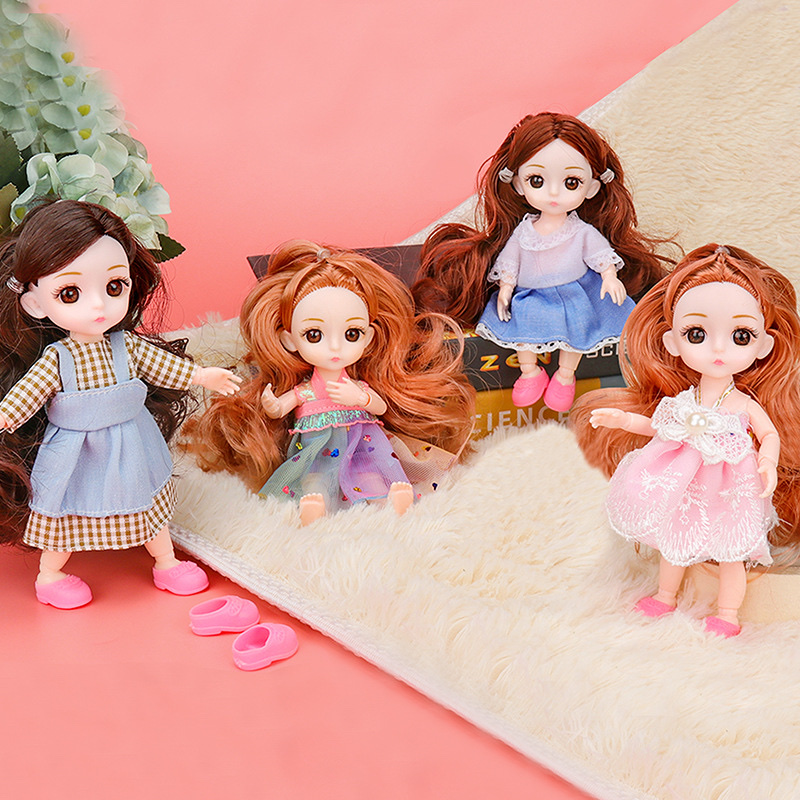 Children's 16Cm Delicate Doll Costume Set With A Girl Toy Family Birthday Gift Item Picture