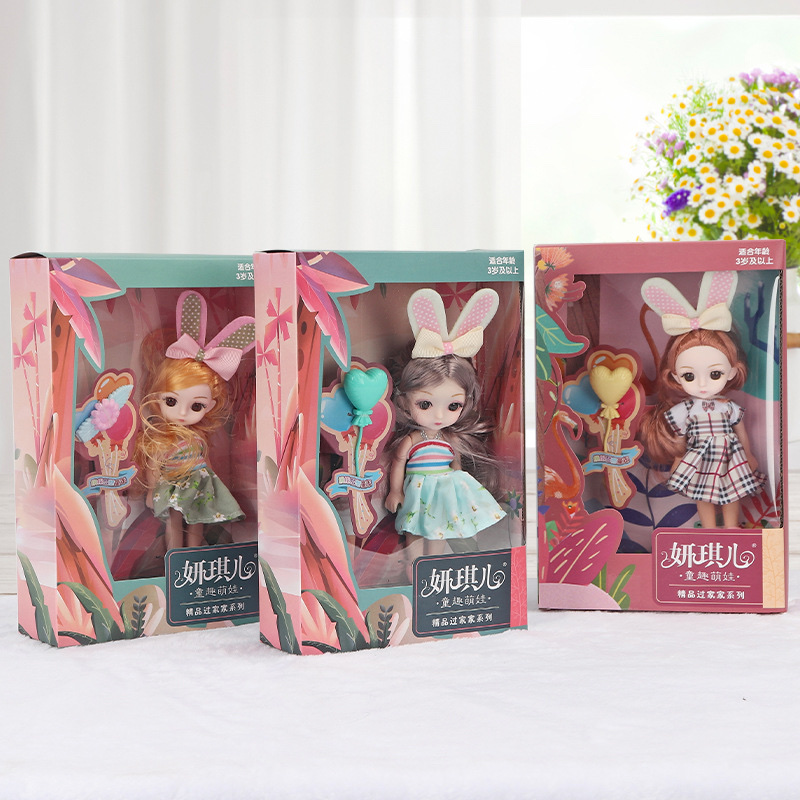 Dress Up Girl Doll Doll Gift Box Simulation Joint Doll Children Play House Agency Gift Toys Available In Stock full figure