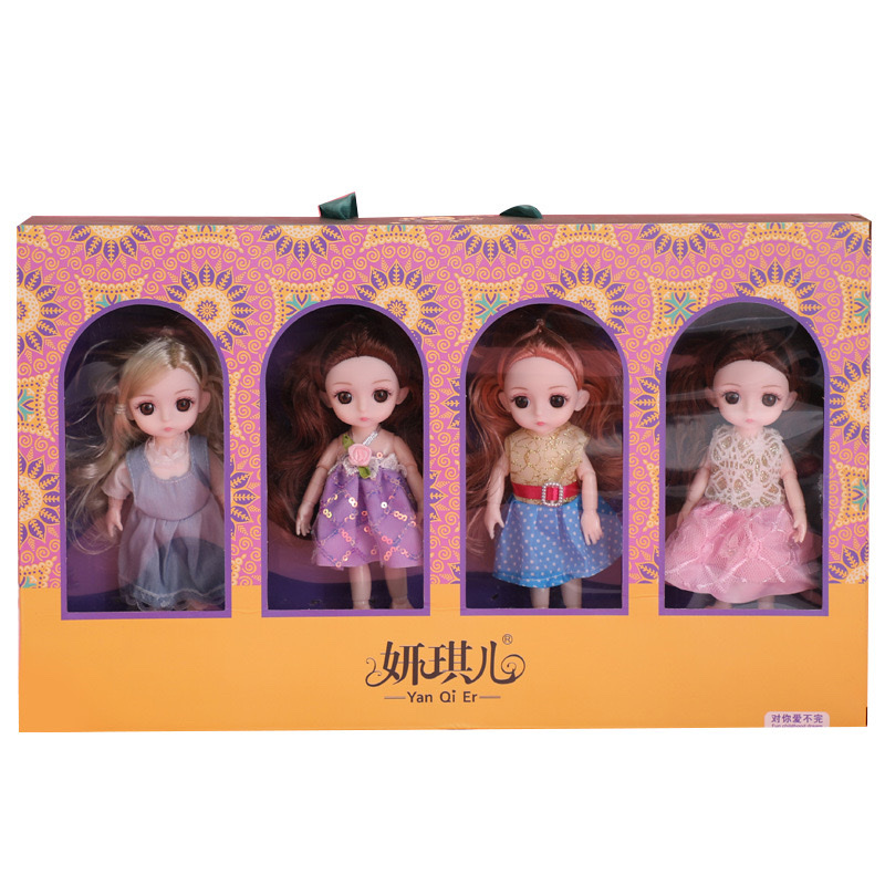 Children's 16Cm Delicate Doll Costume Set With A Girl Toy Family Birthday Gift details Picture