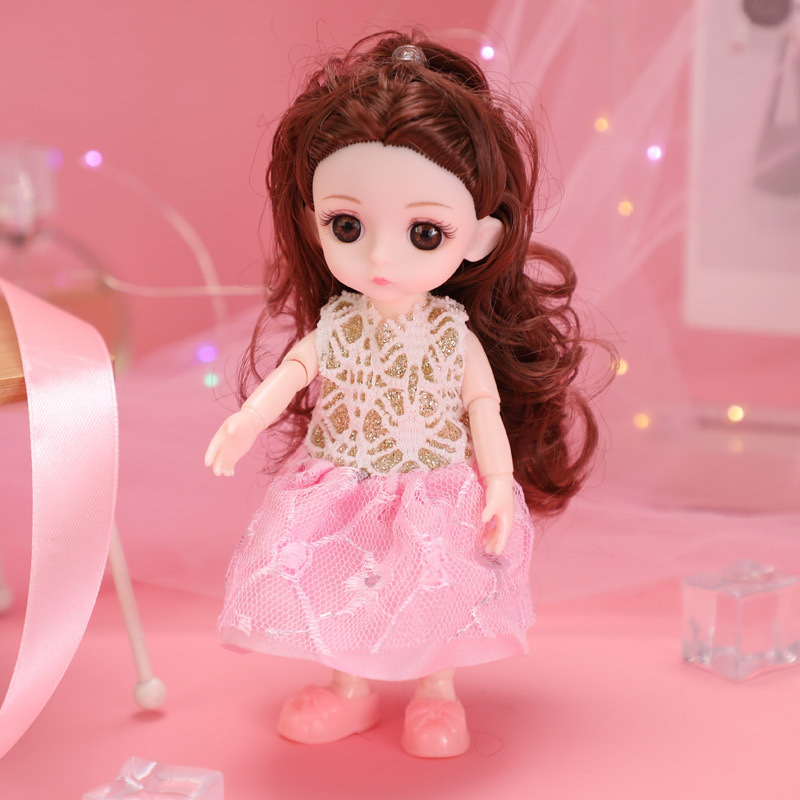 Children's 16Cm Delicate Doll Costume Set With A Girl Toy Family Birthday Gift Item Picture