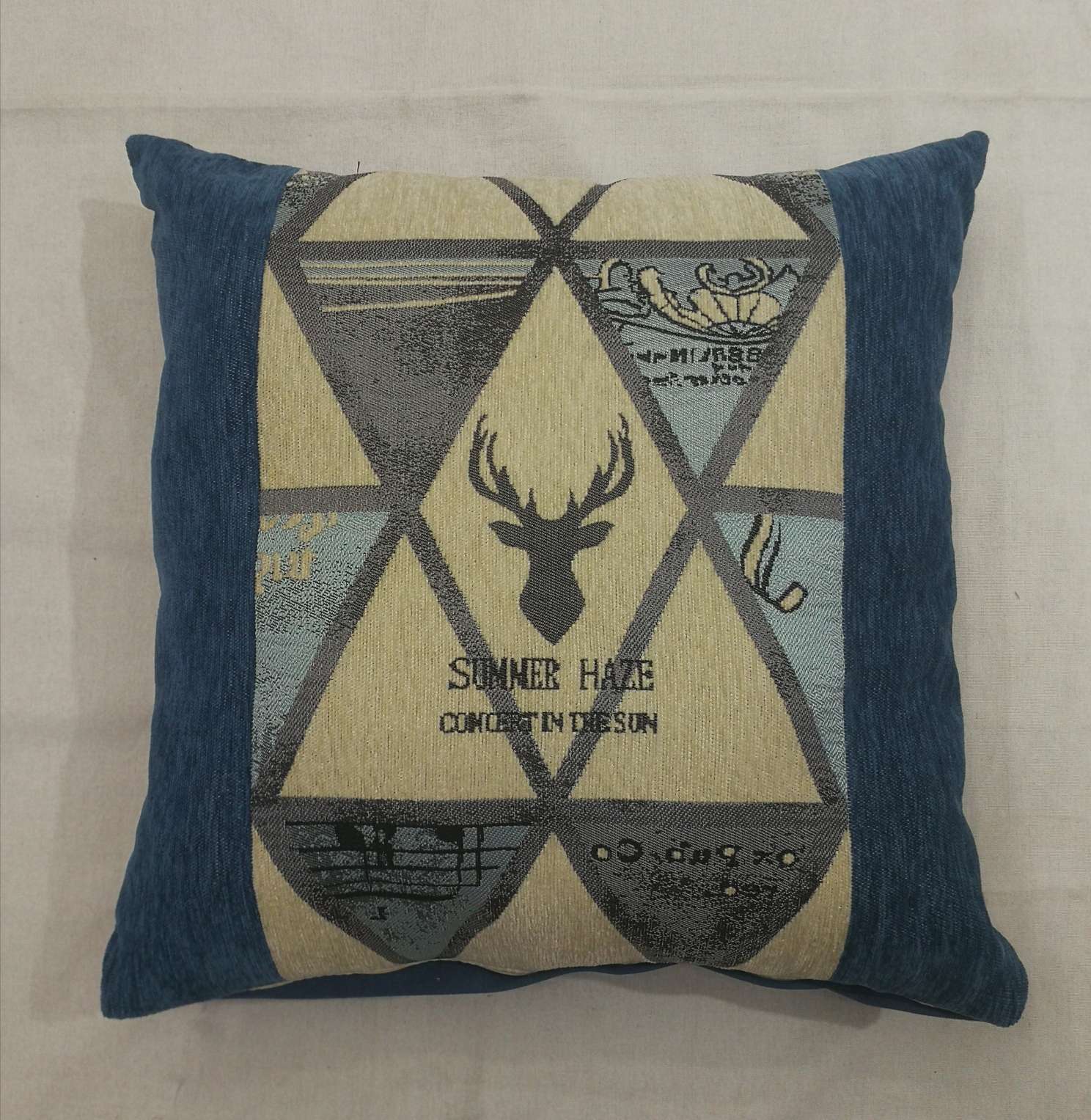 Nordic fresh and light jacquard embroidery Sherry cushion pillow backrest cover Item Picture