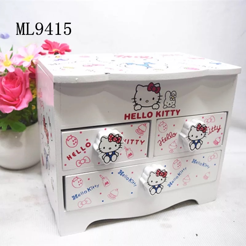 木质kt首饰盒白底实物图