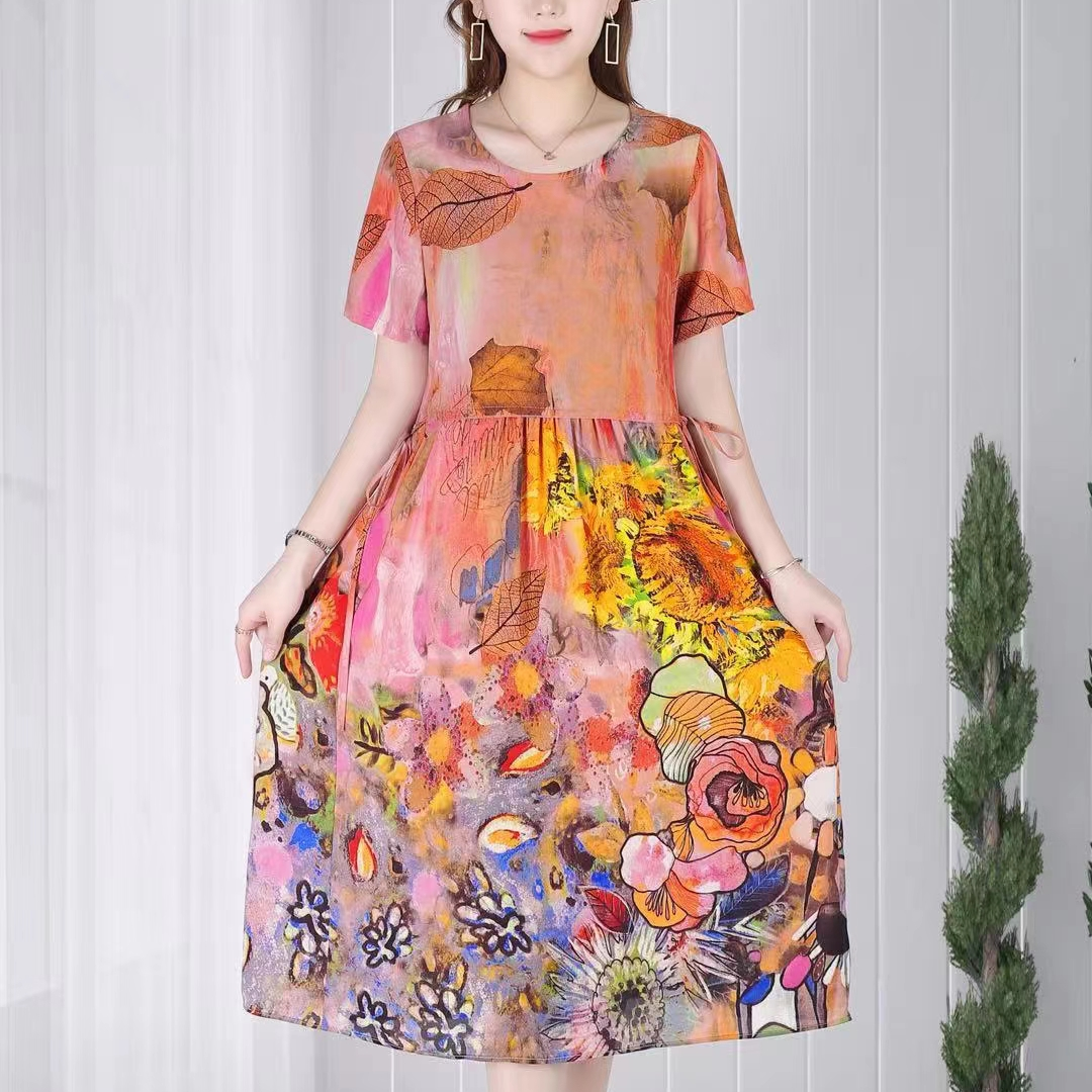 New summer silk dress