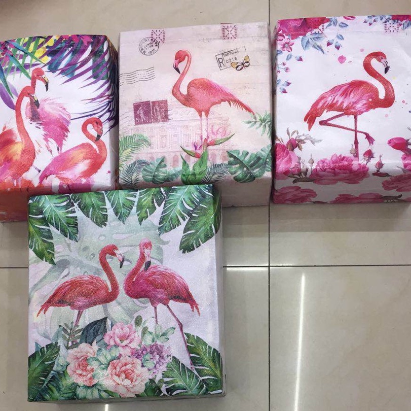 Factory direct sales of hand-held composite flamingo three-dimensional bags, horizontal and vertical shopping bags
