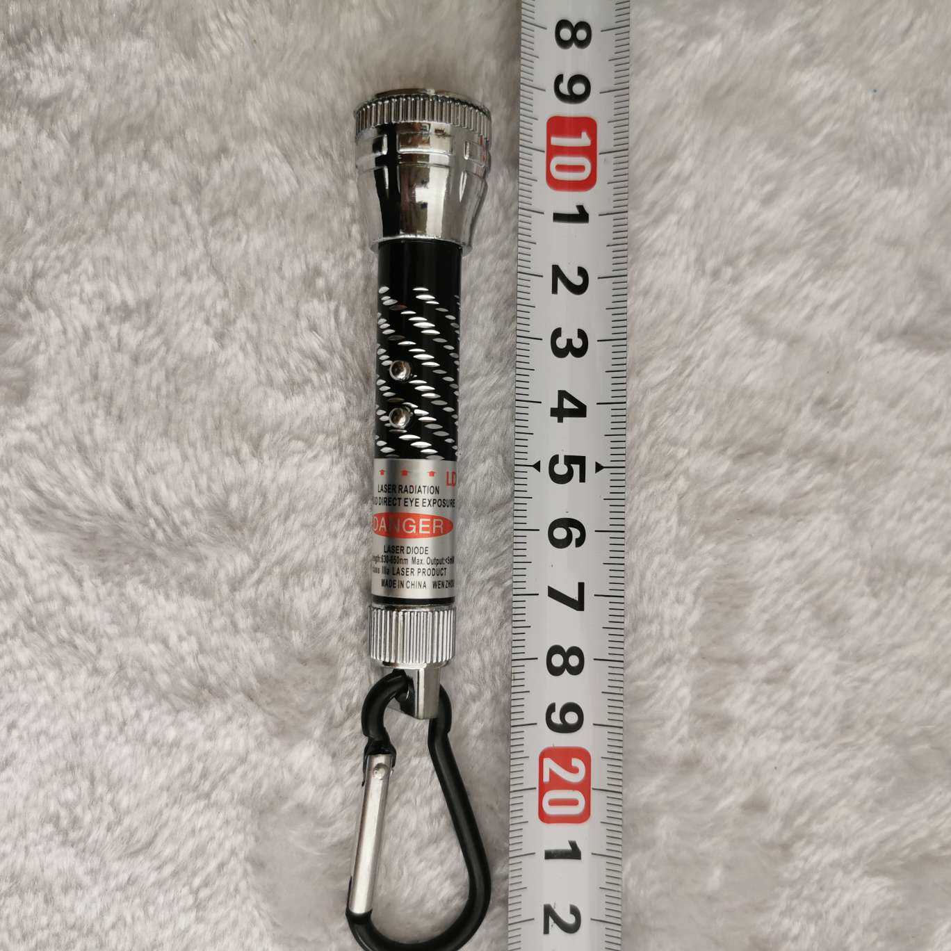 Mini Keychain Laser Flashlight Electronic Light Cob Specification drawing