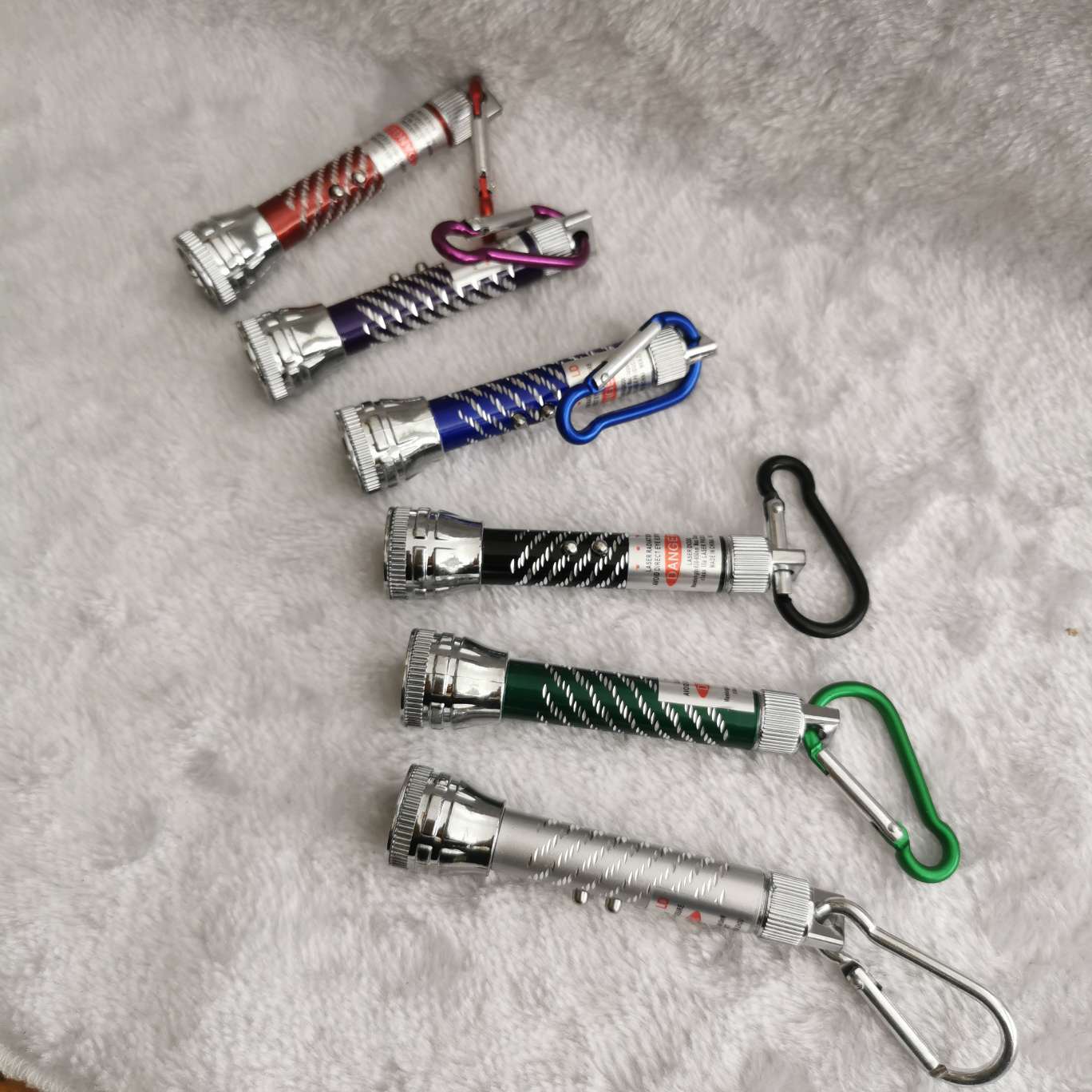 Mini Keychain Laser Flashlight Electronic Light Cob Item Picture