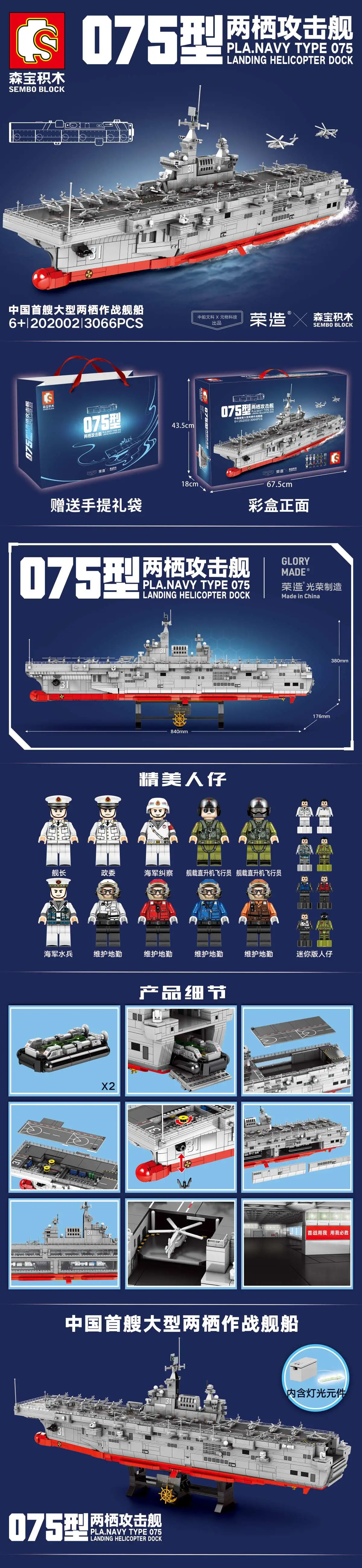 Junrong Toy Amphibious Assault ship detail image 2
