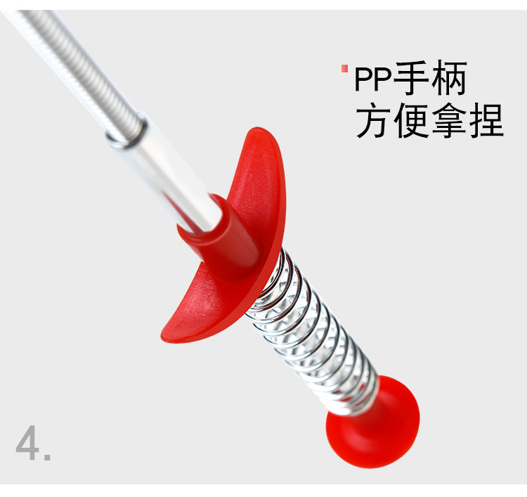 垃圾夹子拾物器异物夹取器0.6m四爪取物下水道管道疏通器神爪详情图6