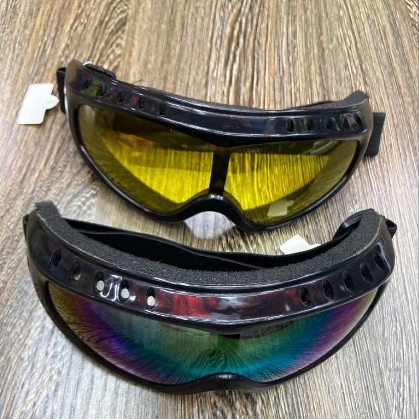 彩色滑雪镜、防尘、防飞溅、骑行眼镜