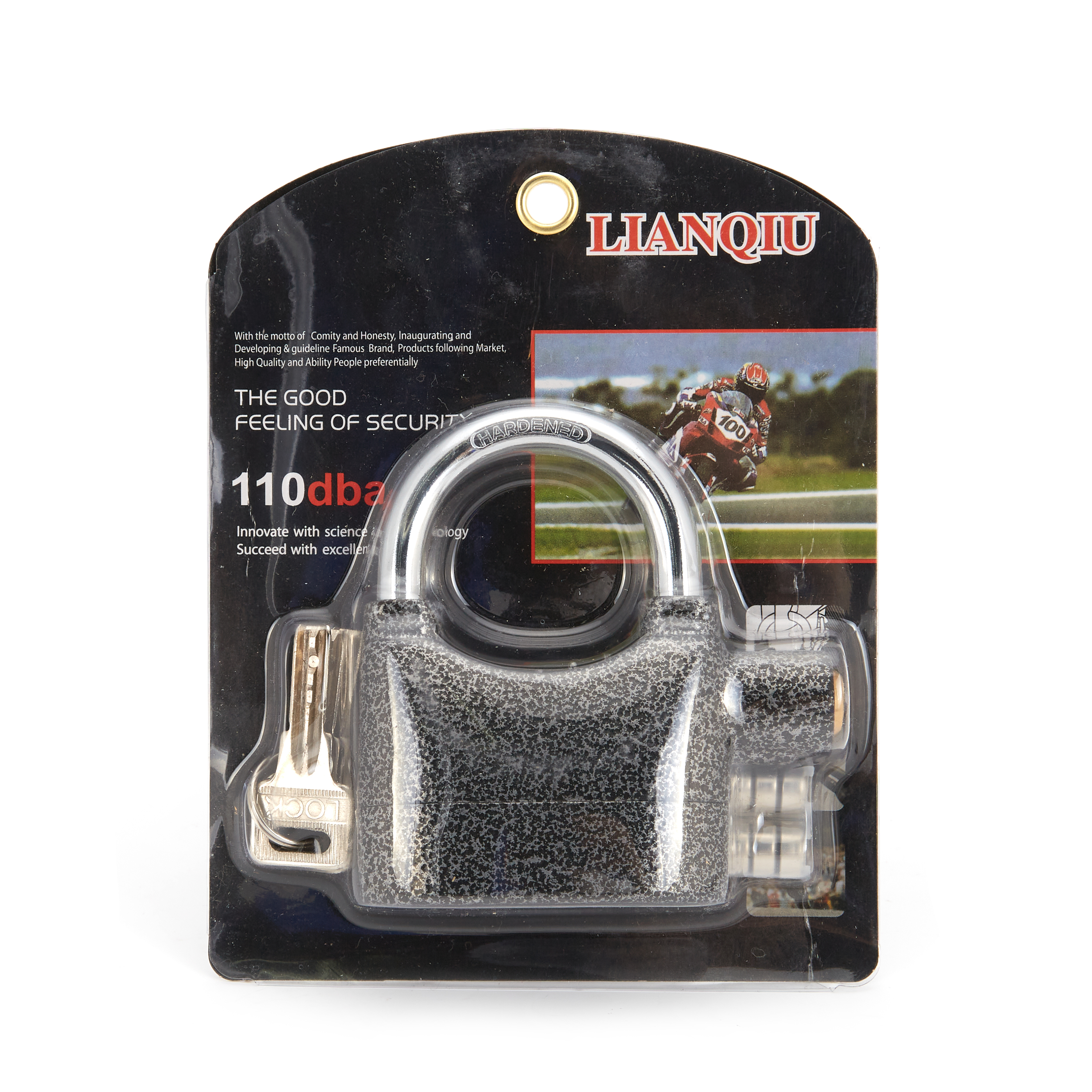 lianqiu铝合金报警锁喷塑短梁长梁