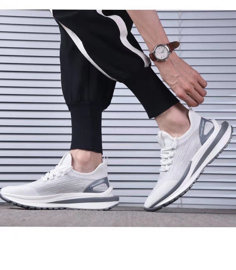 春夏新款飞织透气板鞋百搭休闲鞋韩版潮流户外登山跑步野炊运动鞋详情1