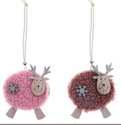 亿百嘉工艺饰品挂饰挂件 木质圣诞天使小女孩挂件2详情图4