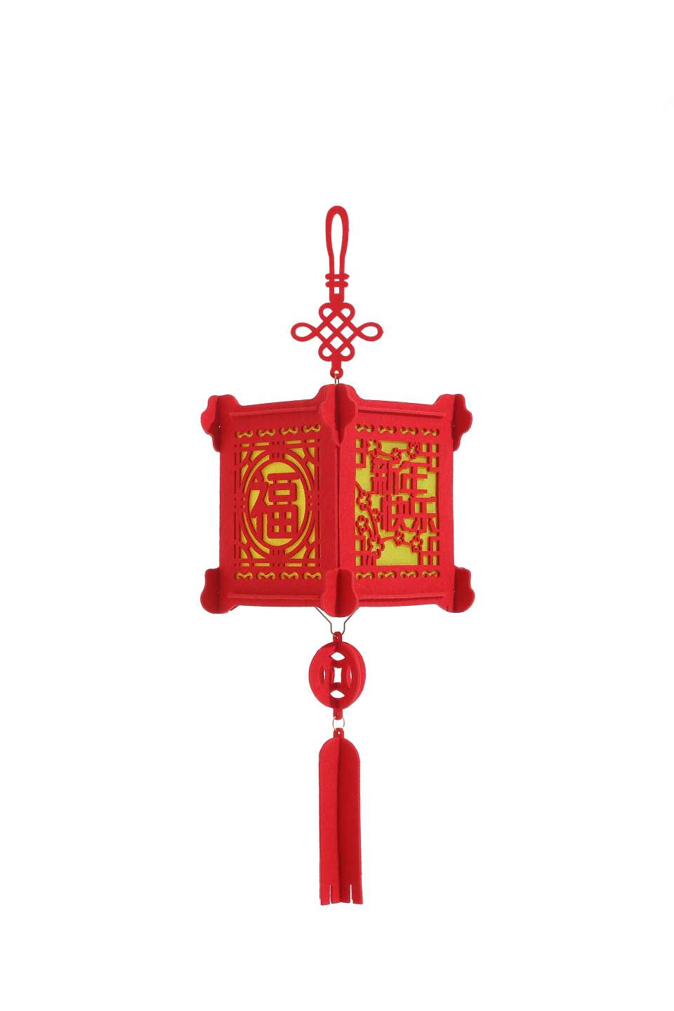 Non-woven fabric wedding decoration battery portable new home festival hanging lamp Specification drawing