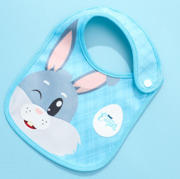 亚马逊跨境婴儿宝宝吃饭防水围兜儿童口水巾ins卡通钻石绒围嘴详情图4