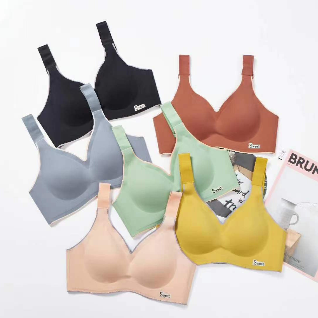 New fashion trackless one-piece vest latex underwear sports bra