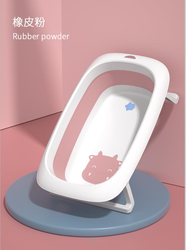 彩盒包装 大号折叠浴盆婴儿洗澡盆浴桶产品图