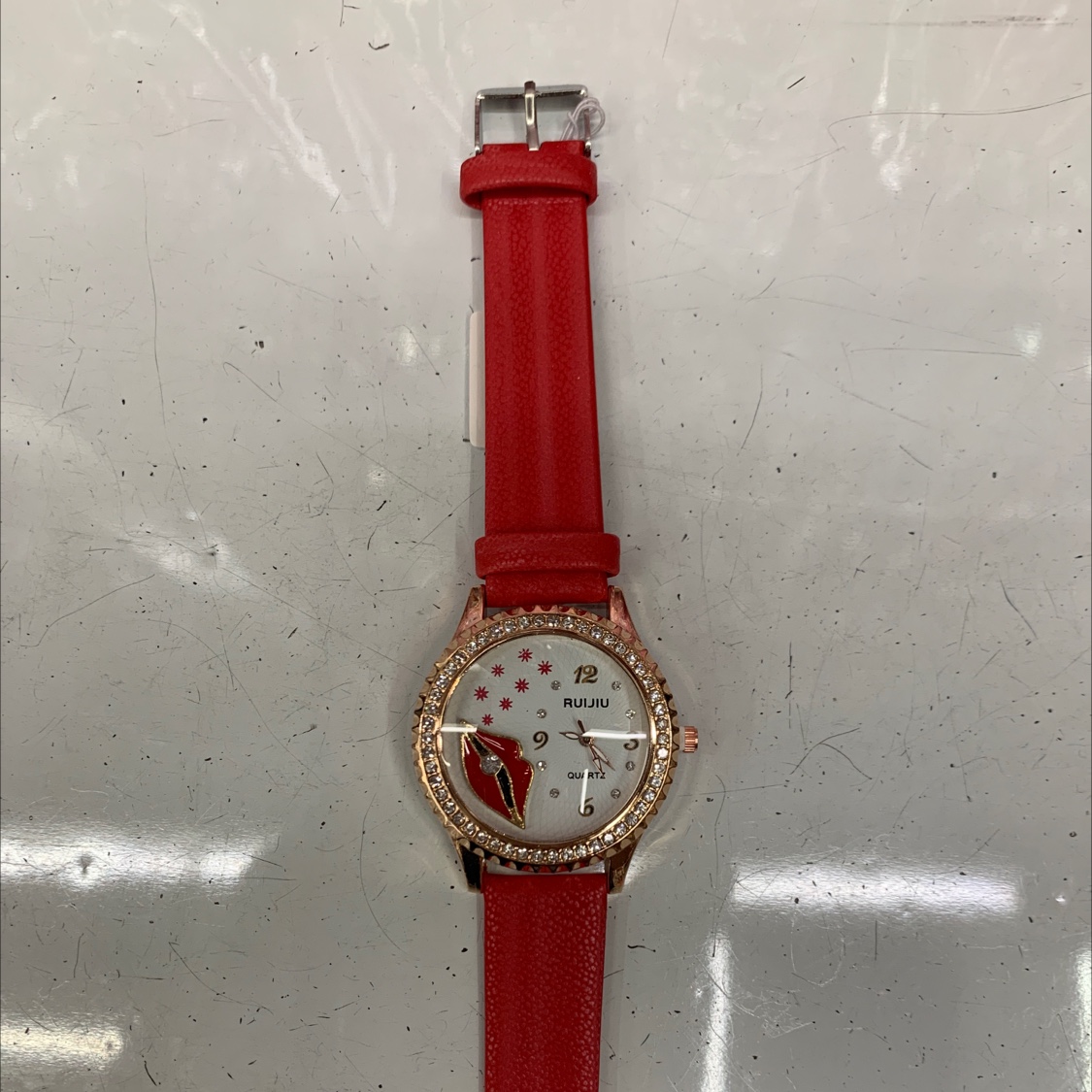 21款女士皮表带红色嘴唇