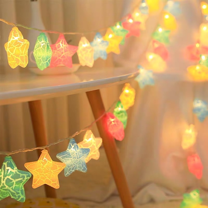 led Crack star decoration set Photo bedroom design Romantic gift Holiday romantic creative gift