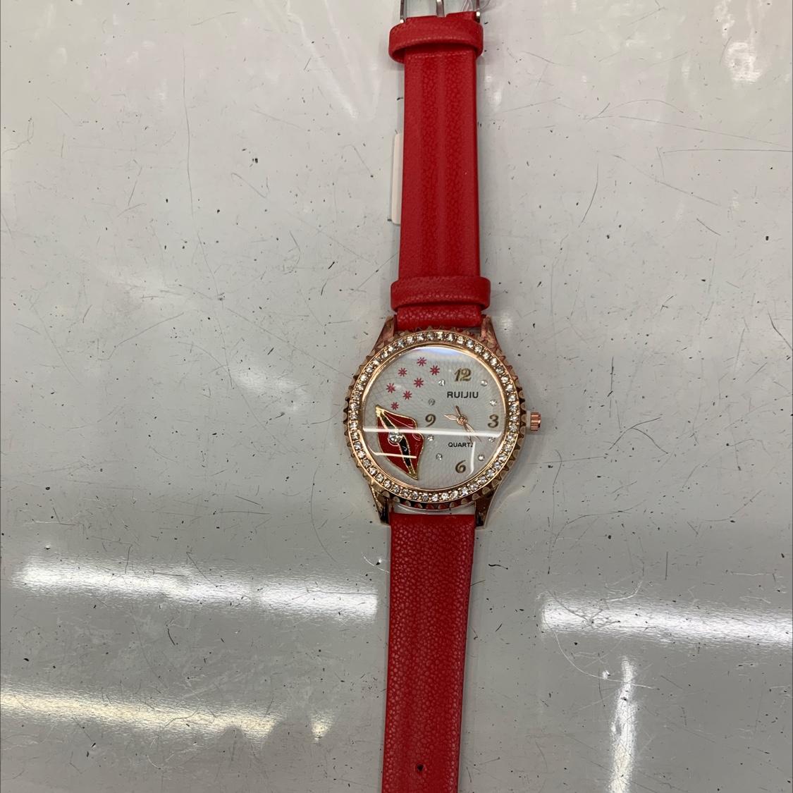 21款女士皮表带红色嘴唇详情图2