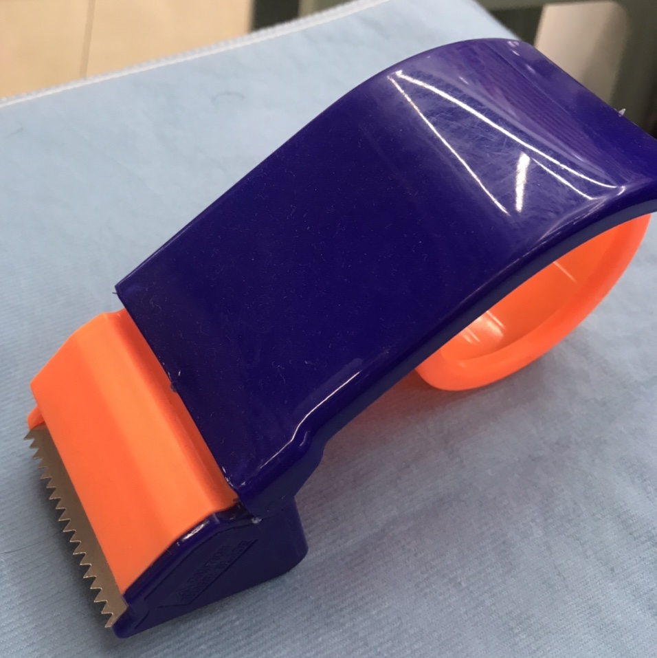 常规普通双色塑料胶带切割器加长款 手持轻便胶带机 打包器