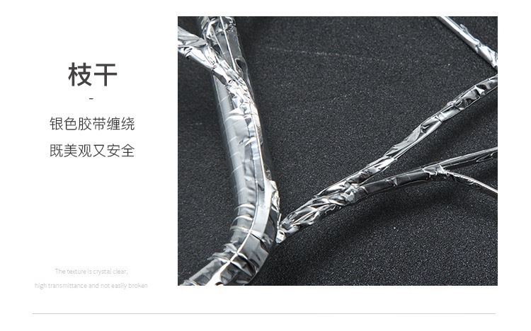 led铜丝灯珍珠暖白电池USB双用卧室台灯小树跨境电商爆款详情图3
