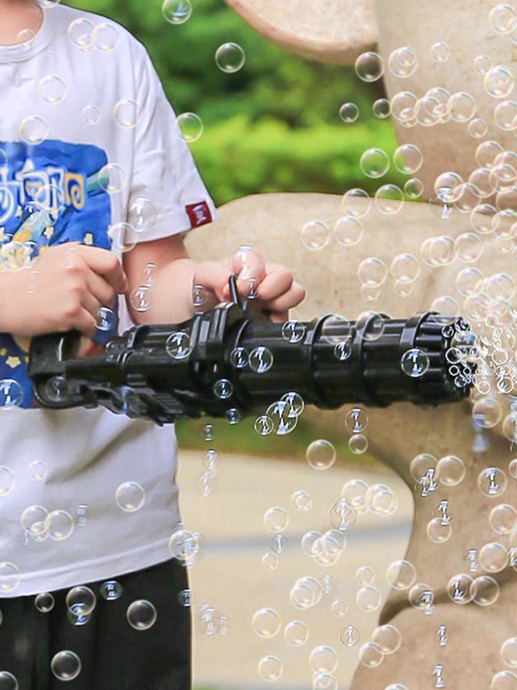 The second-generation popular large-sized Gatling bubble machine with 15 holes detail image 3
