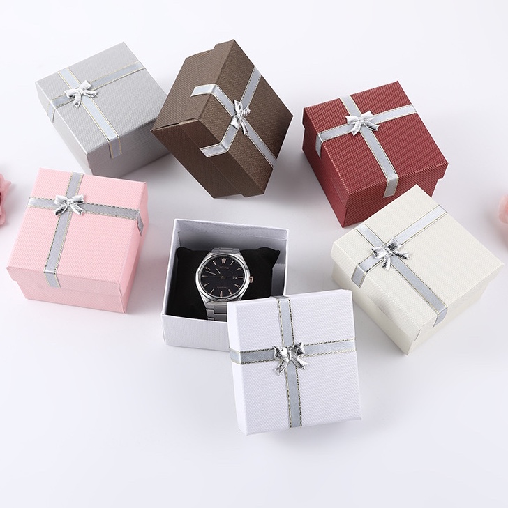 项链表戒指包装盒蝴蝶结纸质首饰盒创意生日礼物礼品盒手表盒设计