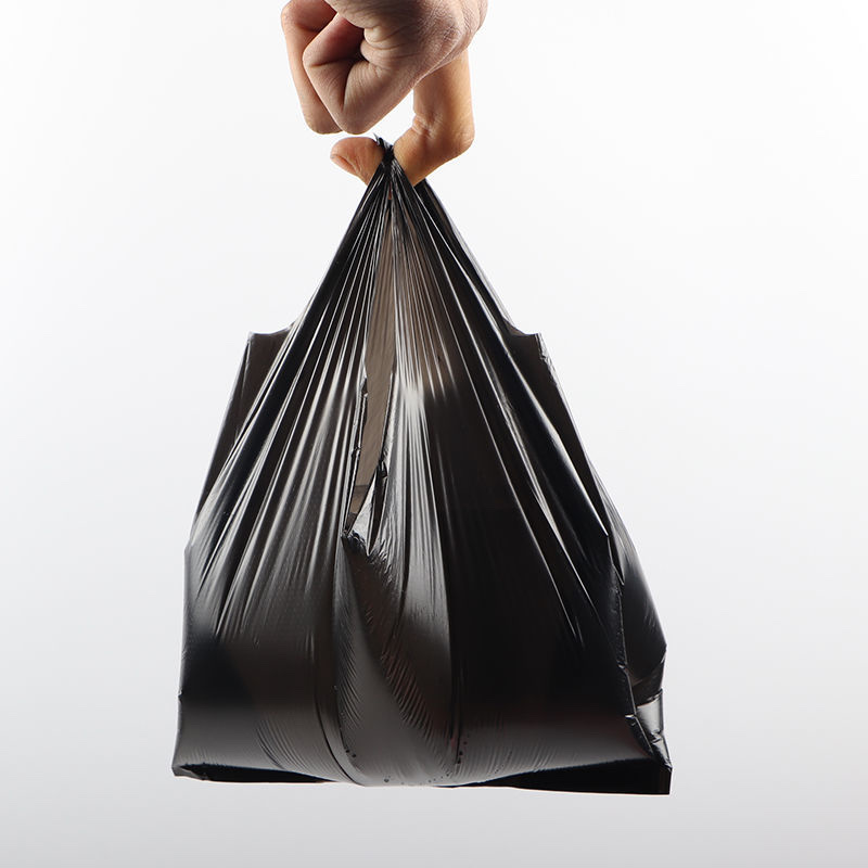 运费自理。黑色背心袋36x55双层5丝。可来样定做各种：购物袋、服装袋，垃圾袋、食品包装袋、超市连卷袋等。详情图4