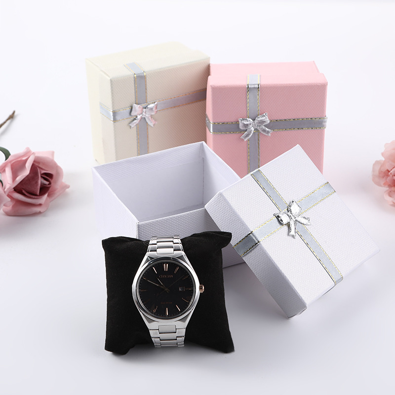 项链表戒指包装盒蝴蝶结纸质首饰盒创意生日礼物礼品盒手表盒设计详情图4