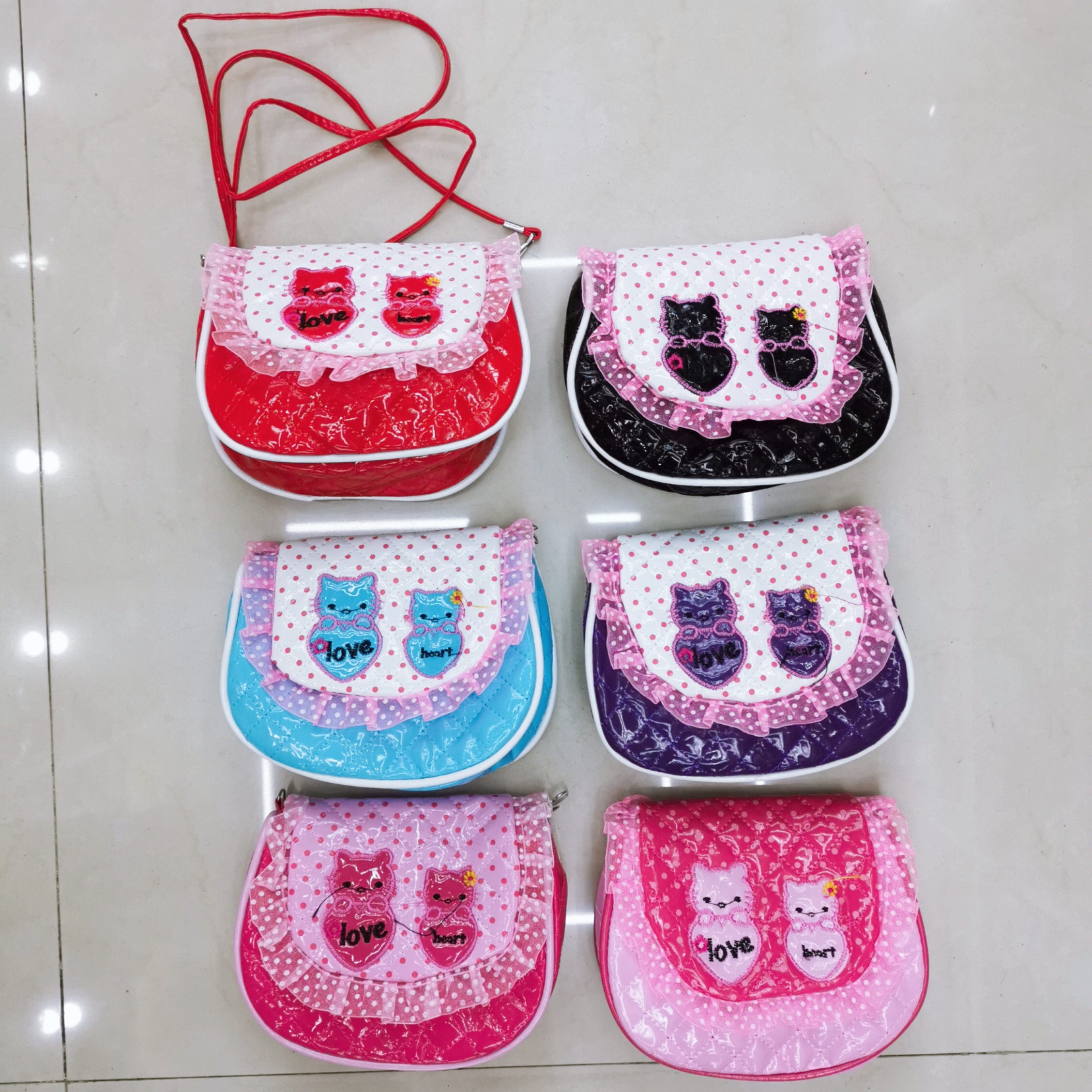 Children's crossbody bag Cute kitten bag
