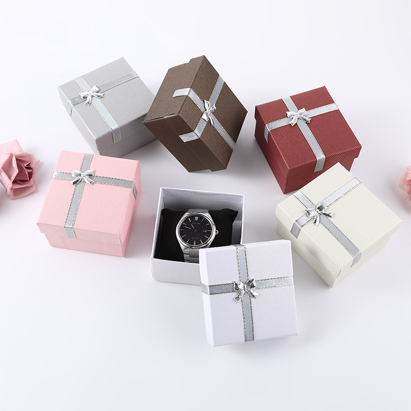 项链表戒指包装盒蝴蝶结纸质首饰盒创意生日礼物礼品盒手表盒设计详情图5