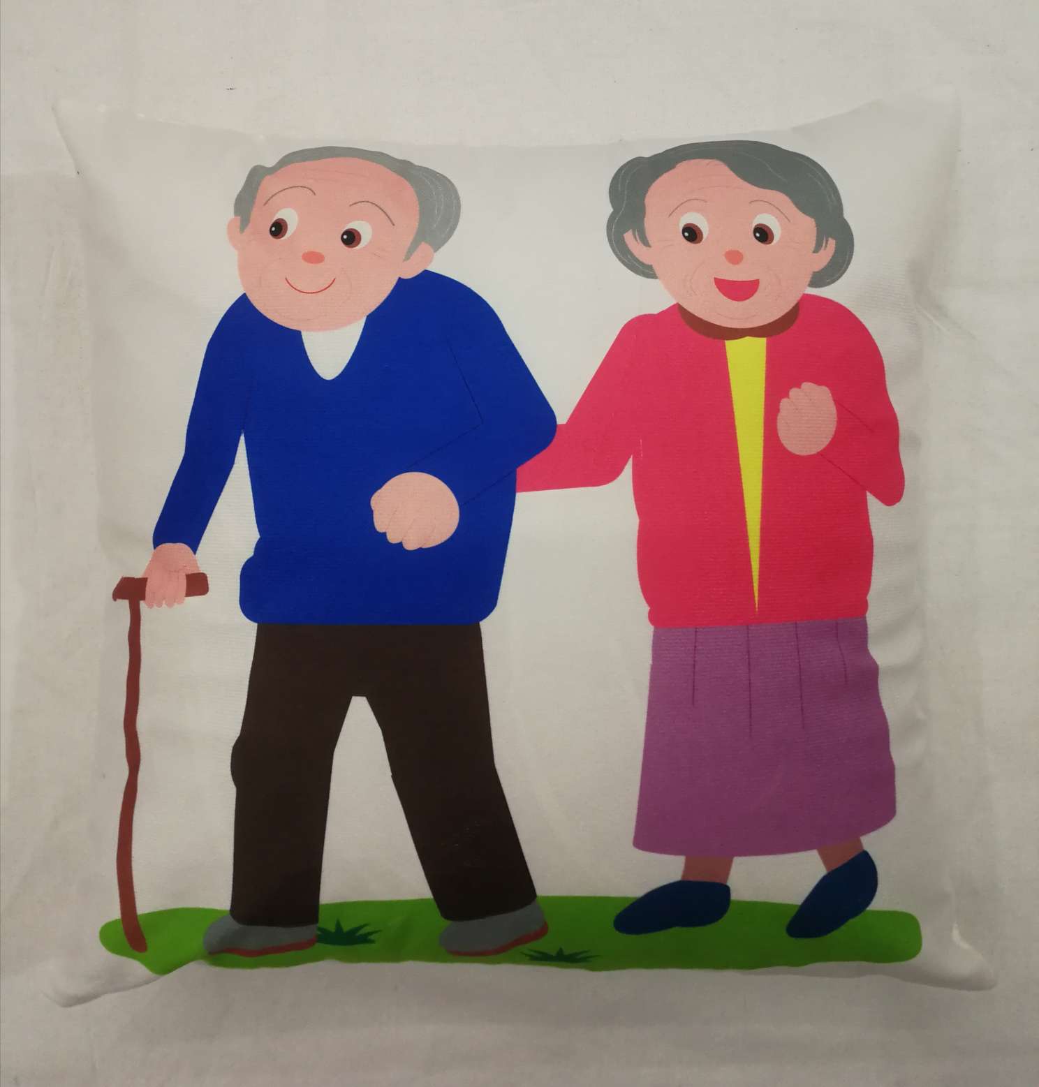 Customize Father's Day and Mother's Day cartoons based on your provided image. Pillow, cushion, backrest, pillowcase detail image 1