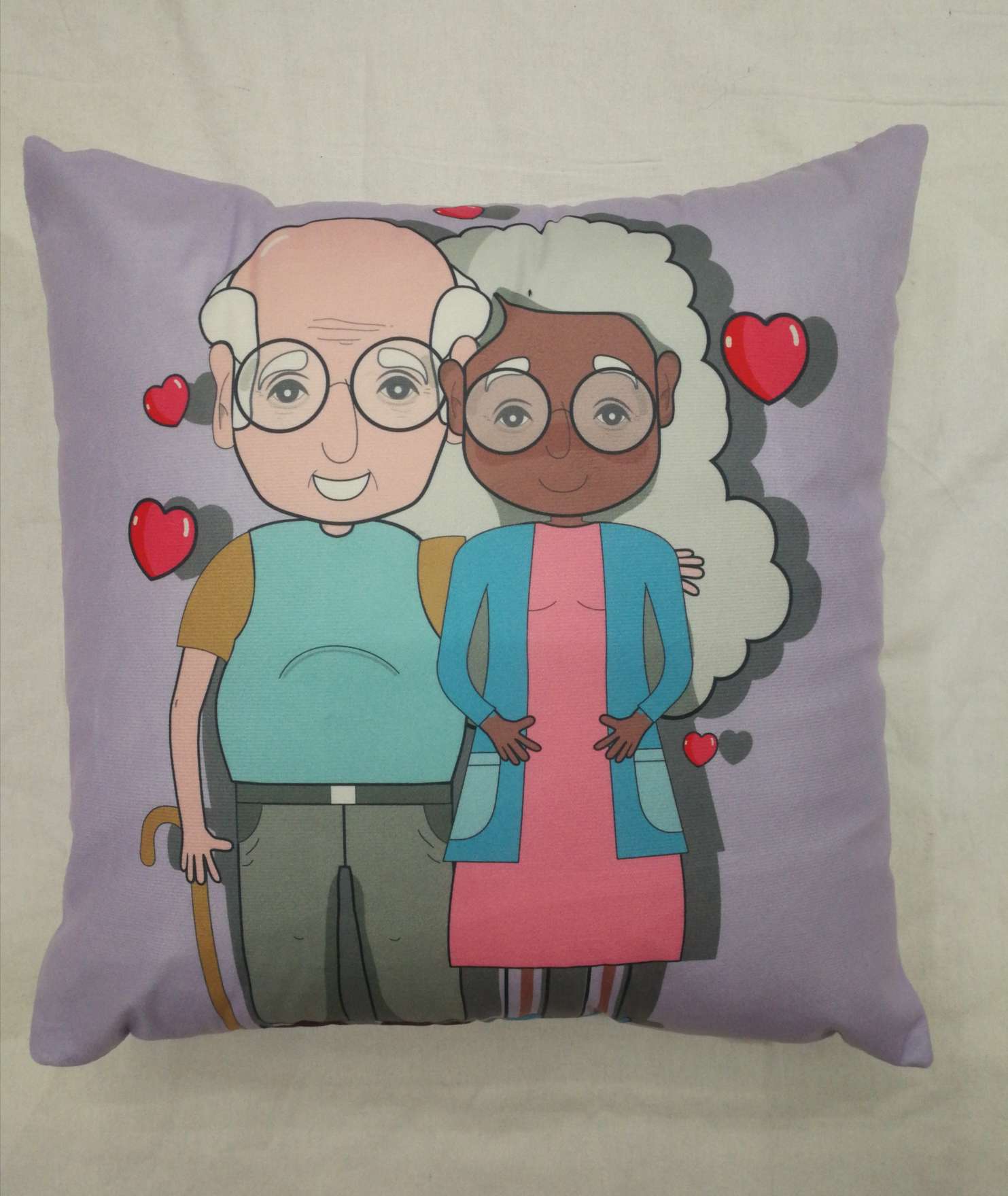 Customize Father's Day and Mother's Day cartoons based on your provided image. Pillow, cushion, backrest, pillowcase detail image 11
