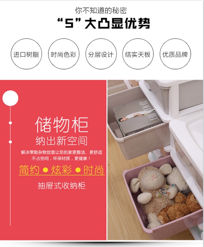 1312 三层日式收纳柜详情图4