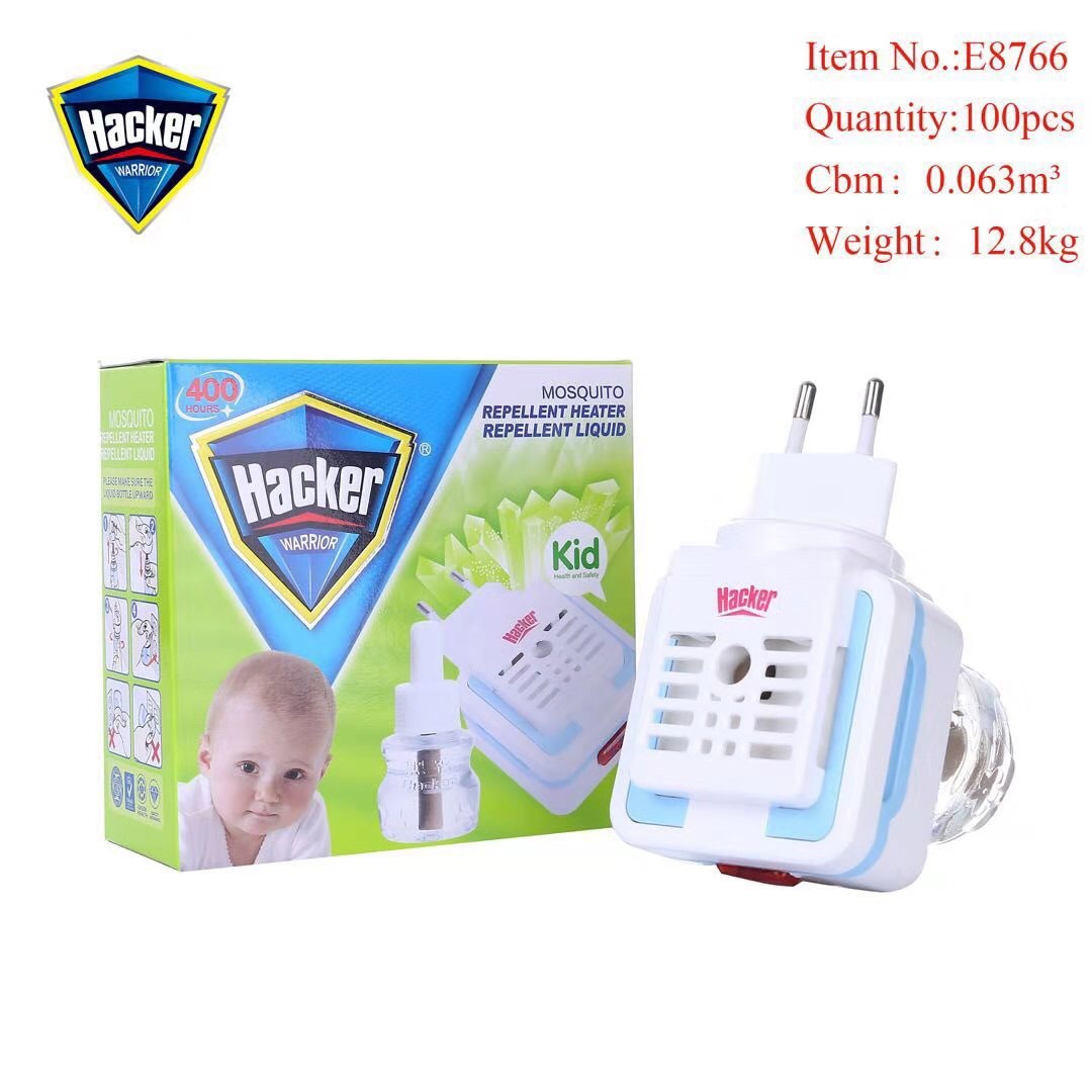 HACKER黑客电热蚊香液加热器套装 Electric kid mosquito liquid  heater suit