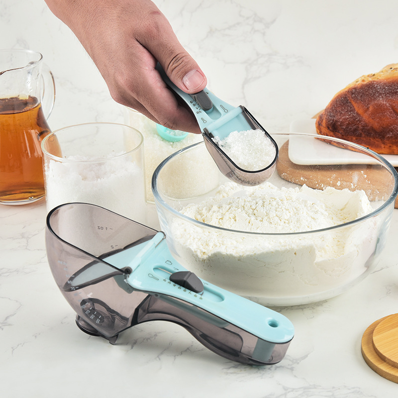 创意可调节量勺家用克数勺盎司勺塑料刻度勺计量勺厨房烘焙详情图3